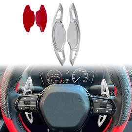 sumaikeji Aluminum Alloy Steering Wheel Shift Paddle Extension Cover is Suitable for Honda 2022-2025, Compatible with Acura Integra 2023-2025(Silver)