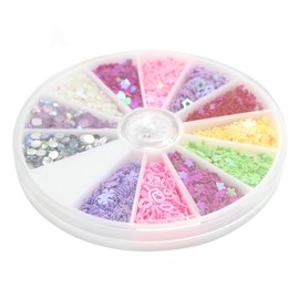 Healvian 150pcs Star Sequins Nail Art Set Rhinestone Colorful Nail Stickers for Manicure Supplies for Home Store Decoration for Friends