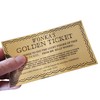 Wonka Golden Ticket (1971) movie actual size 3.5 x 6