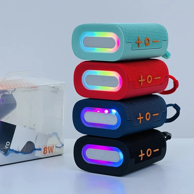 Go4Pro Portable Bluetooth Speaker Camo Outdoor Wireless RGB Light Rechargeable