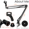 YTDSUP Boom Arm Microphone Mic Stand, Flexible Long Arm Clamp