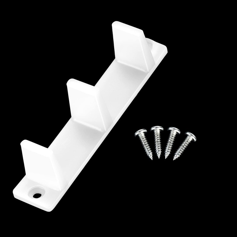 Jetec 15 Pieces Plastic Sliding Closet Door Guide Floor Bottom