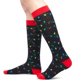 Christmas Gifts Stocking Socks For Kids - Knee High Light Up Socks Xmas Stocking Stuffers For 4-6 Years