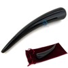 Kasa Scraper (Medium), Black Cow, Glossy Type