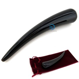 Kasa Scraper (Medium), Black Cow, Glossy Type