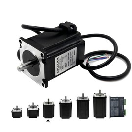 SOULUCK Nema 23 Stepper Motor 57x57x76mm Body 1.8 Stepper Angle 3.0A,Torque 2.0N,2 Phase 4-Lead with 80cm Cable for 3D Printer, CNC Machine and Robotics