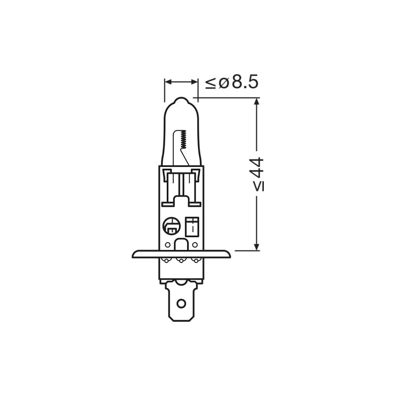 Osram Cool Blue Boost H1 Halogen Headlight Bulbs, Hanging Box,