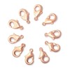 12mm Copper Plated Lobster Clasp 10 Pieces
