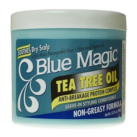 Blue Magic Tea Tree Leave-In Hair Styling Conditioner, 13.75 Ounce, 12 fl oz