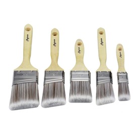 Magimate Paint Brushes Set, Sash Brushes, Soft Tapered Filament, Wood Stain Brushes for Walls, Cabinets and Fences Pack of 5