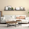 Boswillon Long Floating Shelves, 2 Set Modern Black Wall Shelf