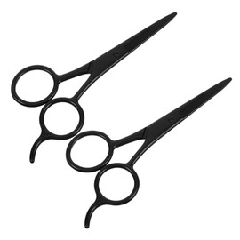 2Pcs Stainless Steel Facial Hair Scissors Precise Beard and Eyebrow Grooming Sharp Trimming Scissors for Home Use Compact Design for Versatile Grooming Tasks