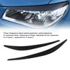 Black Headlight Eye Lid Cover Styling Trim Eyebrows Decoration Replacement