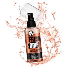 W7 Fresh Grip Soothing Setting Spray - Hydrating Bi-Phase Formula with Hyaluronic Acid & Vitamin E for Long-Lasting Makeup Hold, 100ml