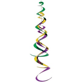 Mardi Gras Triple Whirl (gold, green, purple) Party Accessory  (1 count) (1/Pkg)