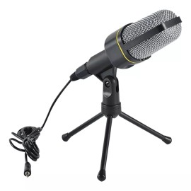 Importeek Microfono Condensador Alambrico Celular Computadora + Tripie