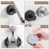 ZESLMG Chrome Suction Cup Hooks for Glass Window, Shower Hook
