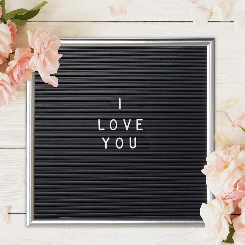 Relaxdays 1 x Letterboard, 145 letters, numbers, special characters, 30