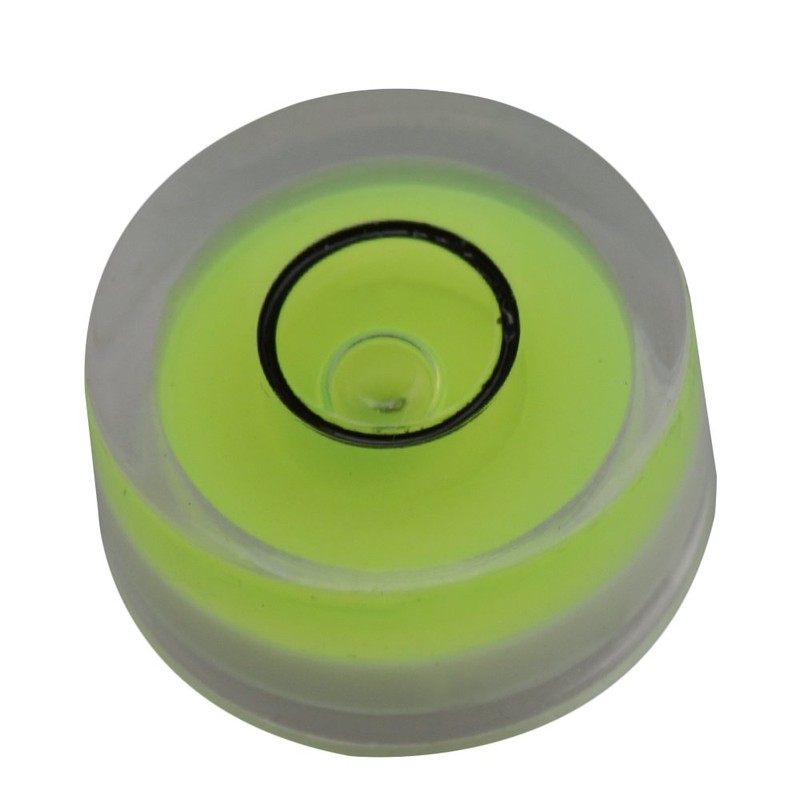 Yibuy 12x6mm Green Spirit Bubble Level Turntable Surface Leveler Measuring