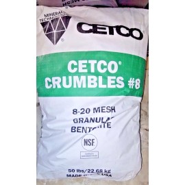 CetCo New 20lb box of Bentonite Crumbles for Water Well Applications