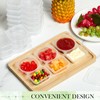 Blushtier 50 Pack 5 oz Clear Double Compartment Condiment Resuable