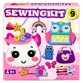 powerful xishan Sewing Kit for Kids, Unicorn 9 Thick Easy DIY Projects Sewing Kits, Beginners Girls Arts & Crafts for Ages 4-8, Instructions & Felt, 4 Year Old Girl Birthday Gifts, Enlightenment