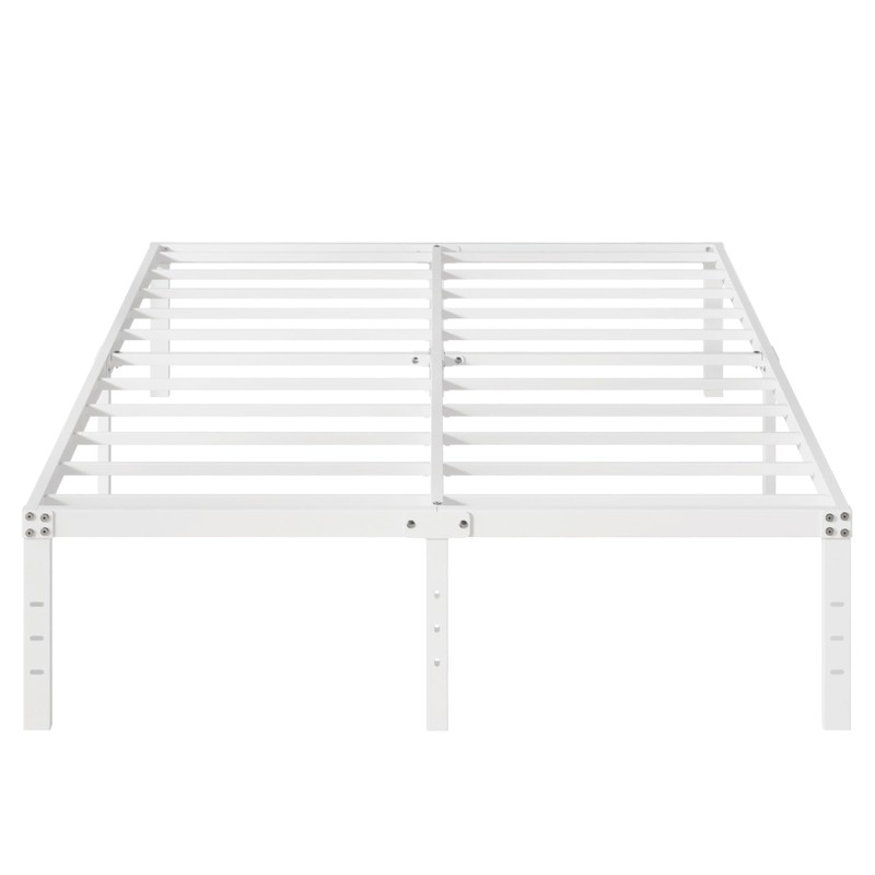 Upcanso 16 Inch White King Bed Frame Heavy Duty Metal