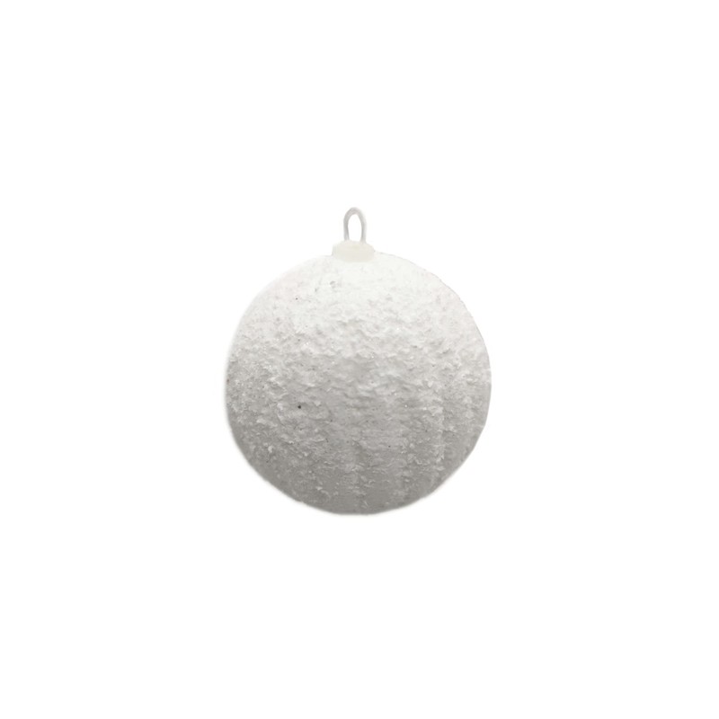 DARO DEKO Christmas Baubles with Snow Diameter 7 cm –