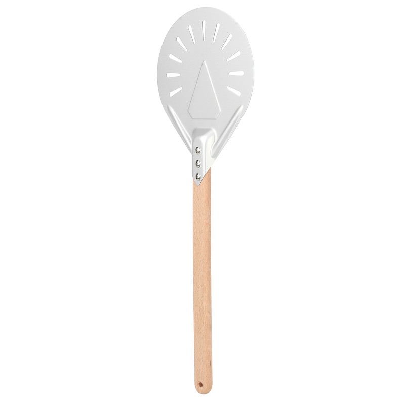 Round Pizza Spatula with 41cm Removable Wood Handle AntiScalding NonSlip