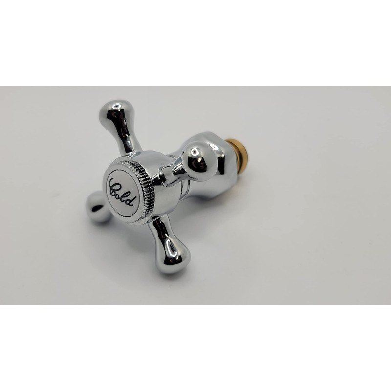 Replacement HOT & Cold Victorian Style Cross Head TAP TOP