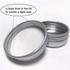 Wuiil Aluminum Tin Jars, Cosmetic Sample Metal Tins Empty Container