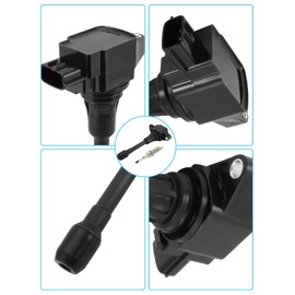 TAUTOY Set of 4 UF719 Ignition Coil Pack & Iridium Spark Plug For Nissan Versa 1.8L 2012 1.6L 2012-2019,Note 1.6L 2014-2019,Replace # GN10648 COP621 C861 5C1896 224481HC0A 224485RB0A 224481KT1B