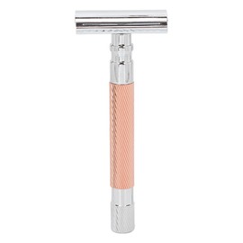 Double Edge Safety Razor Long Handle Zinc Alloy Manual Safety Razor Men Shaver Without BladeCopper
