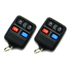 Pair of OEM Electronic 4-Button Key Fob Remote Compatible with Ford Lincoln Mercury (FCC ID: CWTWB1U331, P/N: 2S4T-15K601-AB)