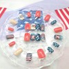 4th of July Press on Nails Short Sqaure Independence Day