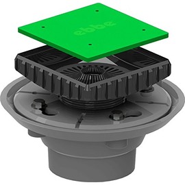 Ebbe E4024 PVC Three Piece Clamp Collar Drain Assembly, 2-Inch, Black