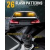 Auto 1002L Emergency Strobe Light Bar 40LED Amber Dash Safety