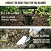 H HUGELEAF Garden Bulb Planter Tool 1-5 Inch Depth