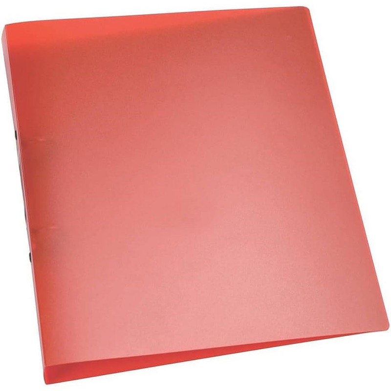 Q-Connect 2 Ring Binder Frosted A4 Red KF02482