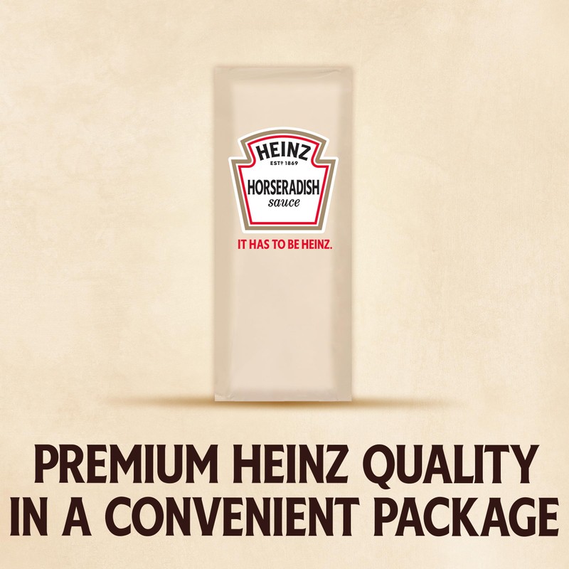 Heinz Horseradish Sauce Single Serve Packet (0.4 oz Packets, Pack