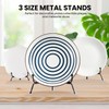 Chumia 18 Pcs Anti Slip Plate Stands for Display, Black
