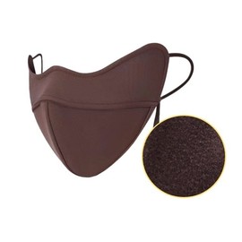 Thermal Fleece 5D Stereoscopic Golf Cold-Weather Mask UV Protection Brown