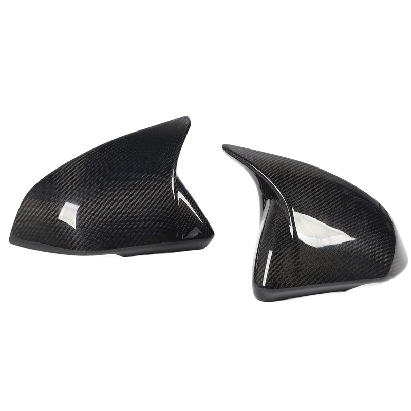 1 Pair Side Mirror Cap Cover Standard Carbon Fiber Glossy