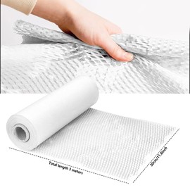 Xugoox Honeycomb Packing Paper, 11.8 in*98.4 ft, Eco-Friendly Kraft, White