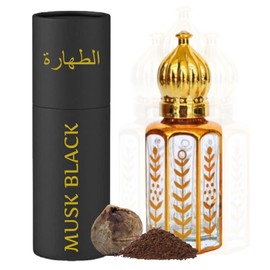 Equivalence Equivalence Musk Al Tahara ??? ??????? Pure Perfume Oil, Attar Bottle Deluxe Roll-On 10ml -Alcohol Free (0.34 Fl Oz (Pack of 1), BLACK MUSK)