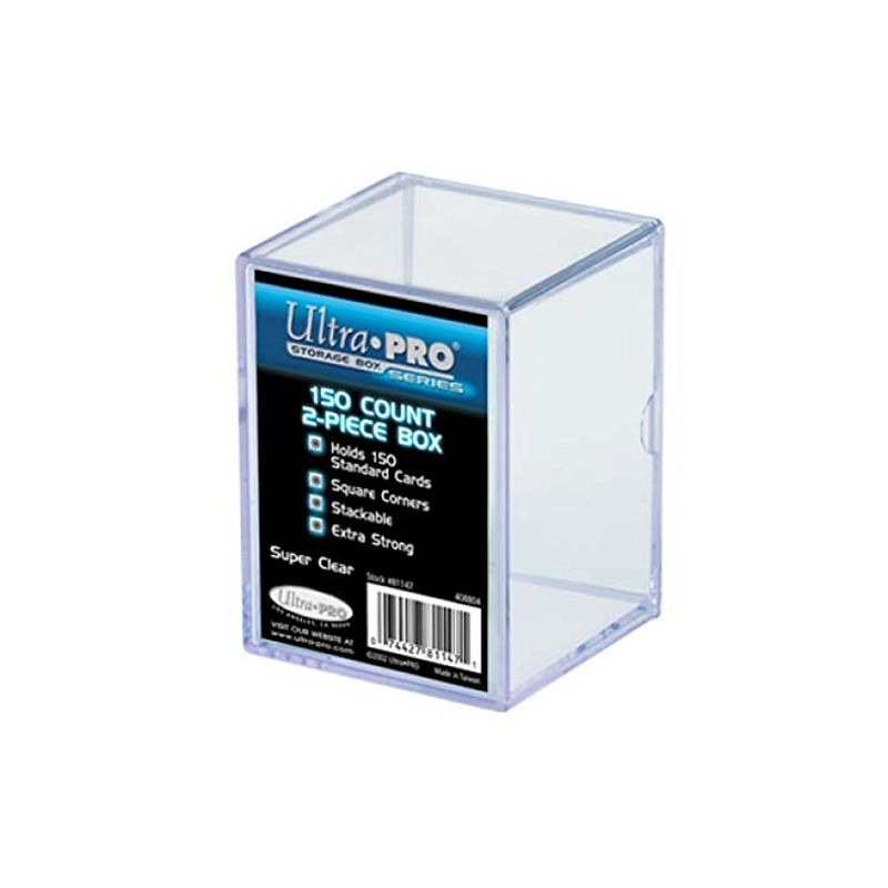 Ultra Pro 81147 2-Piece 150 Count Clear Card Storage Box
