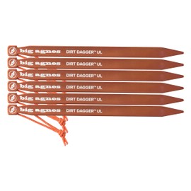 Big Agnes Dirt Dagger UL 7.5” Tent Stakes: Pack of 6