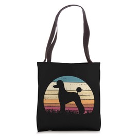 Poodle Silhouette Sunset Vintage Pet Dog Lover Owner Gift Tote Bag