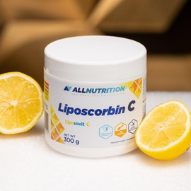 ALLNUTRITION Liposcorbin C Nahrungsergänzungsmittel in Pulverform mit Vitamin C, Zink - Unterstützt die Funktion des Immunsystems - Hat Antioxidative Eigenschaften - 300 g