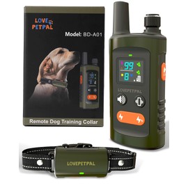 Dog Training Collar with Remote Control, 3500FT Dog Shock Collar for Small Medium Large Dogs, IPX7 Waterproof, 4 Training Modes, Rechargeable E-Collar with Beep Vibration Safe Shock for All Breeds